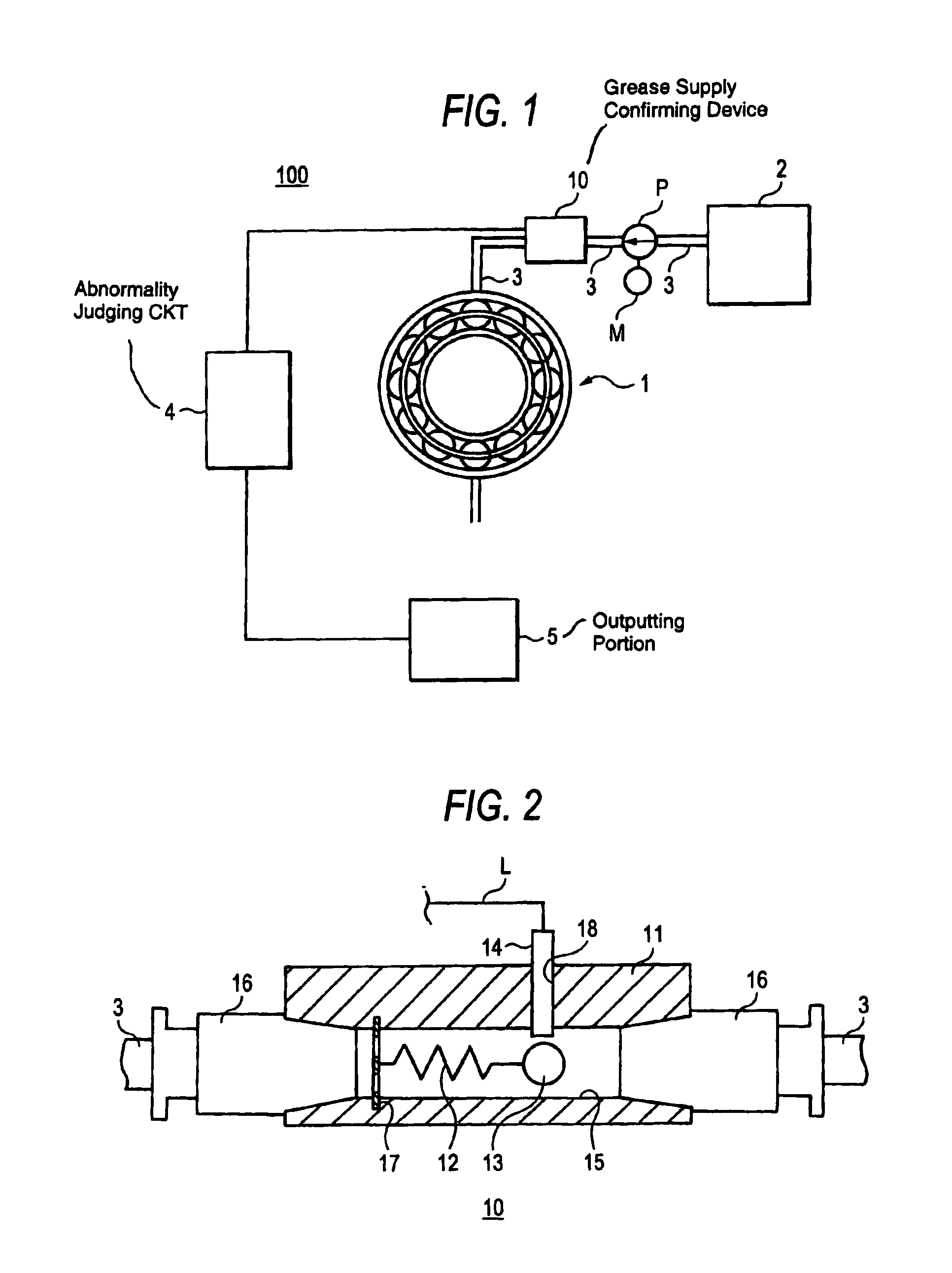 Grease supply confirming device and method