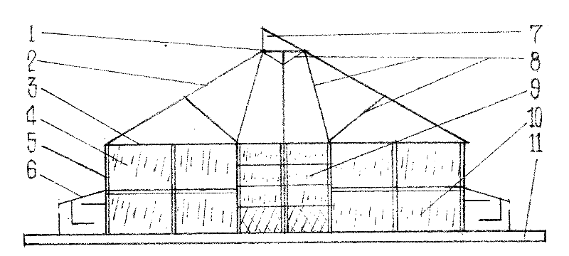 Sea tangle airing sunlight room and construction method and purpose thereof