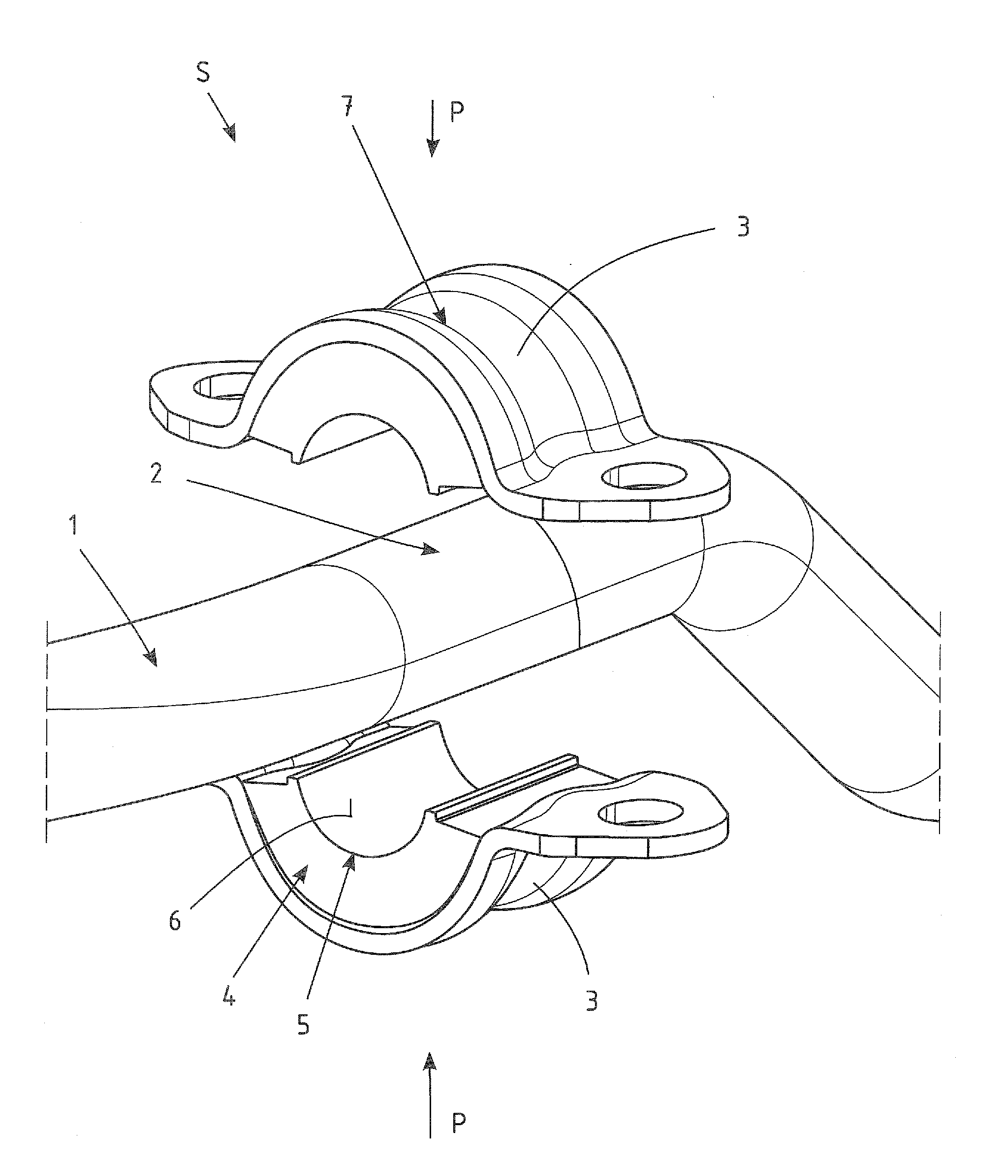 Method of producing a stabilizer with a stabilizer bearing