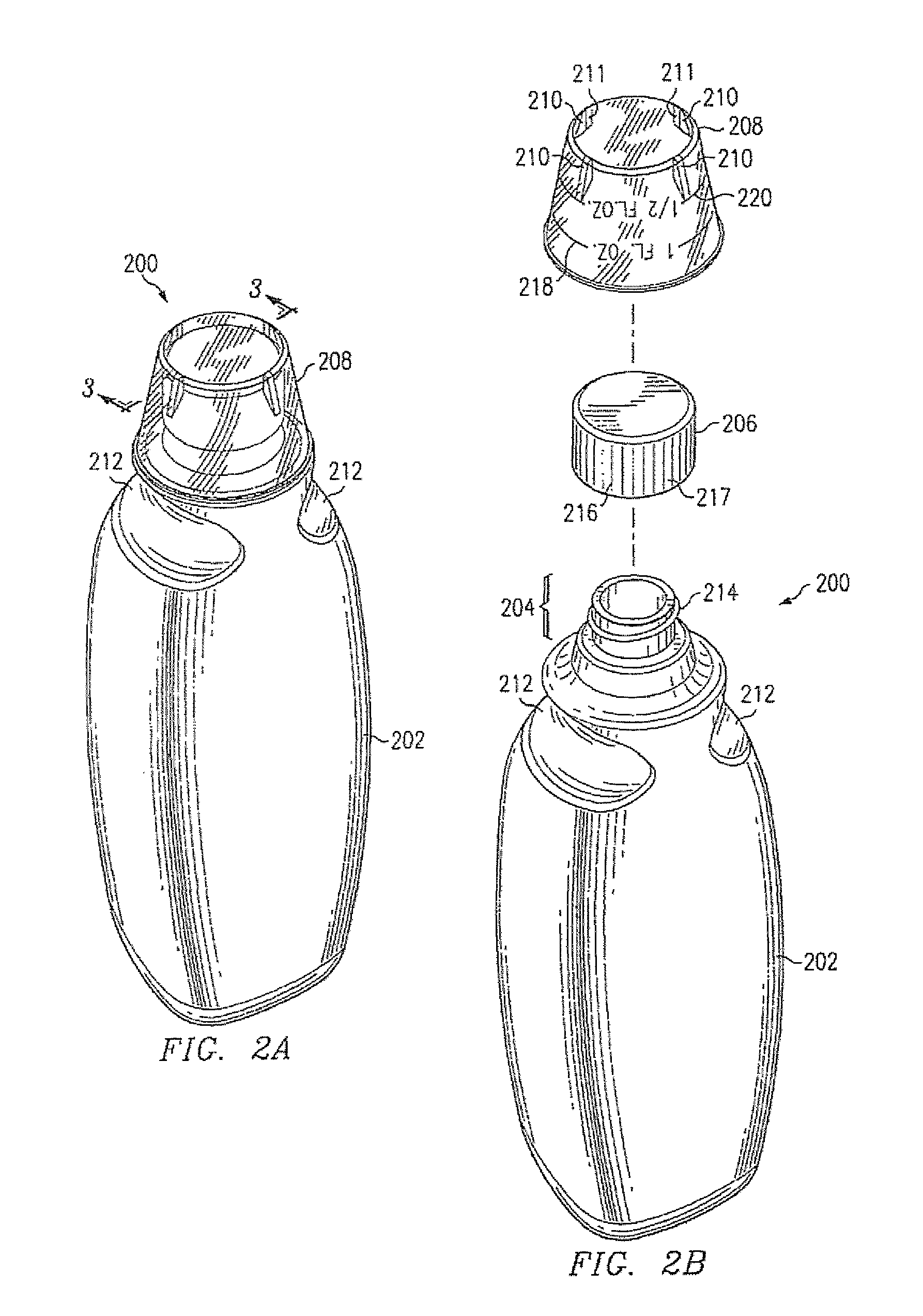 Method and apparatus for metering liquid nutritional supplements