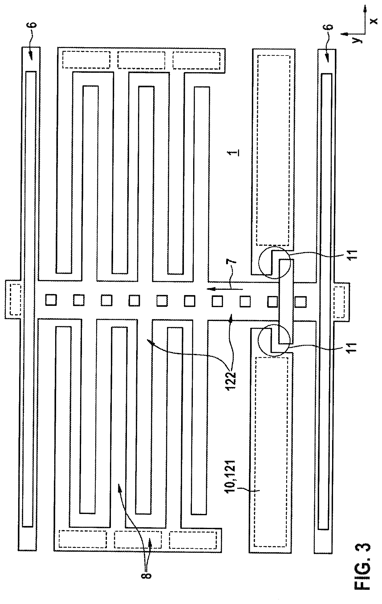 MEMS switch including an embedded metal contact