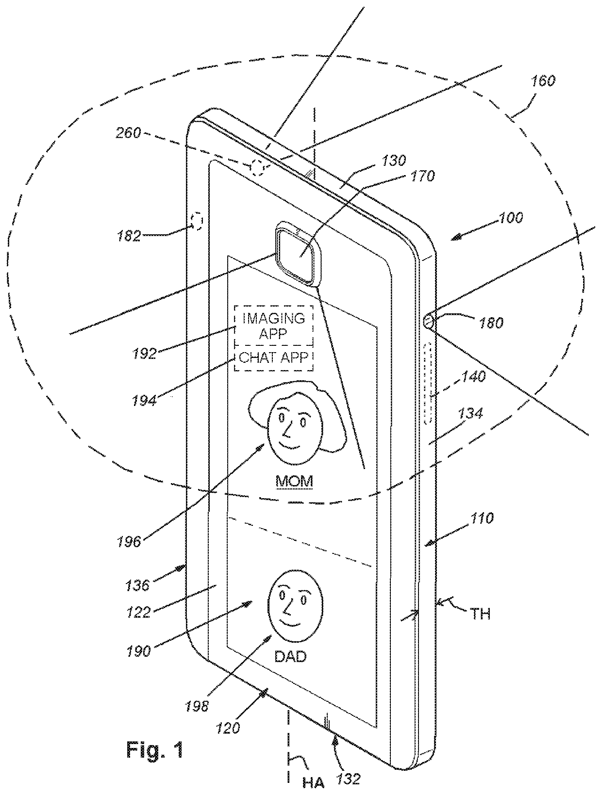 System and method for providing wide-area imaging and communications capability to a handheld device