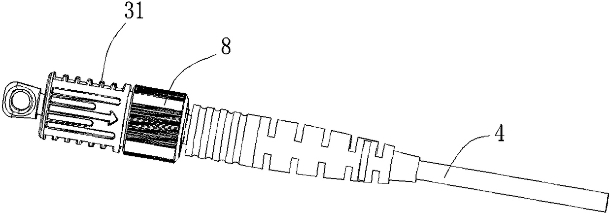 Optical fiber connector, optical fiber adapter and optical fiber connector