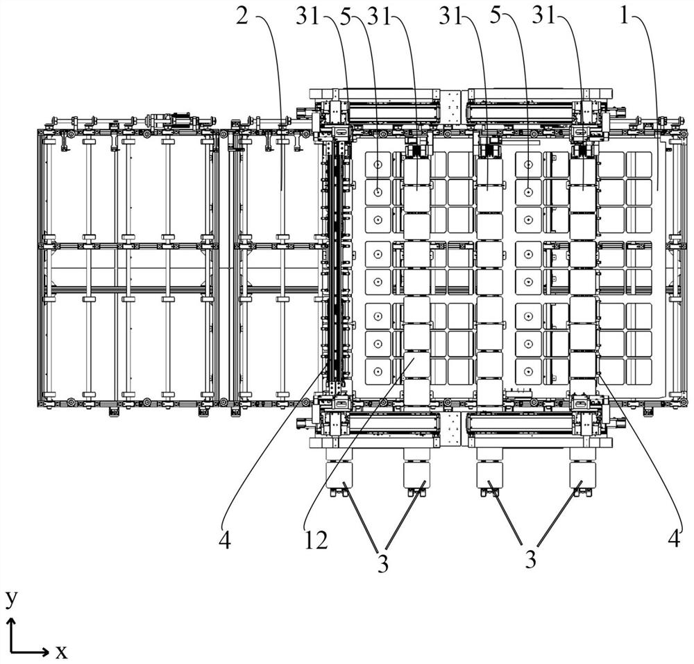 Distributing device of solar cells