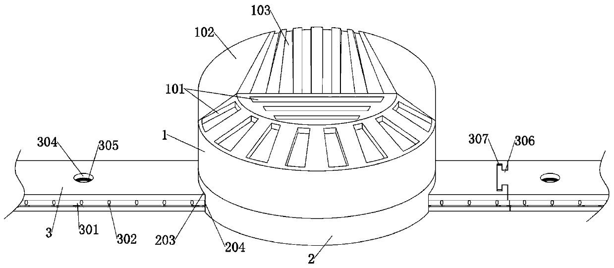 Adjustable sliding type monitoring and alarming device between corridors