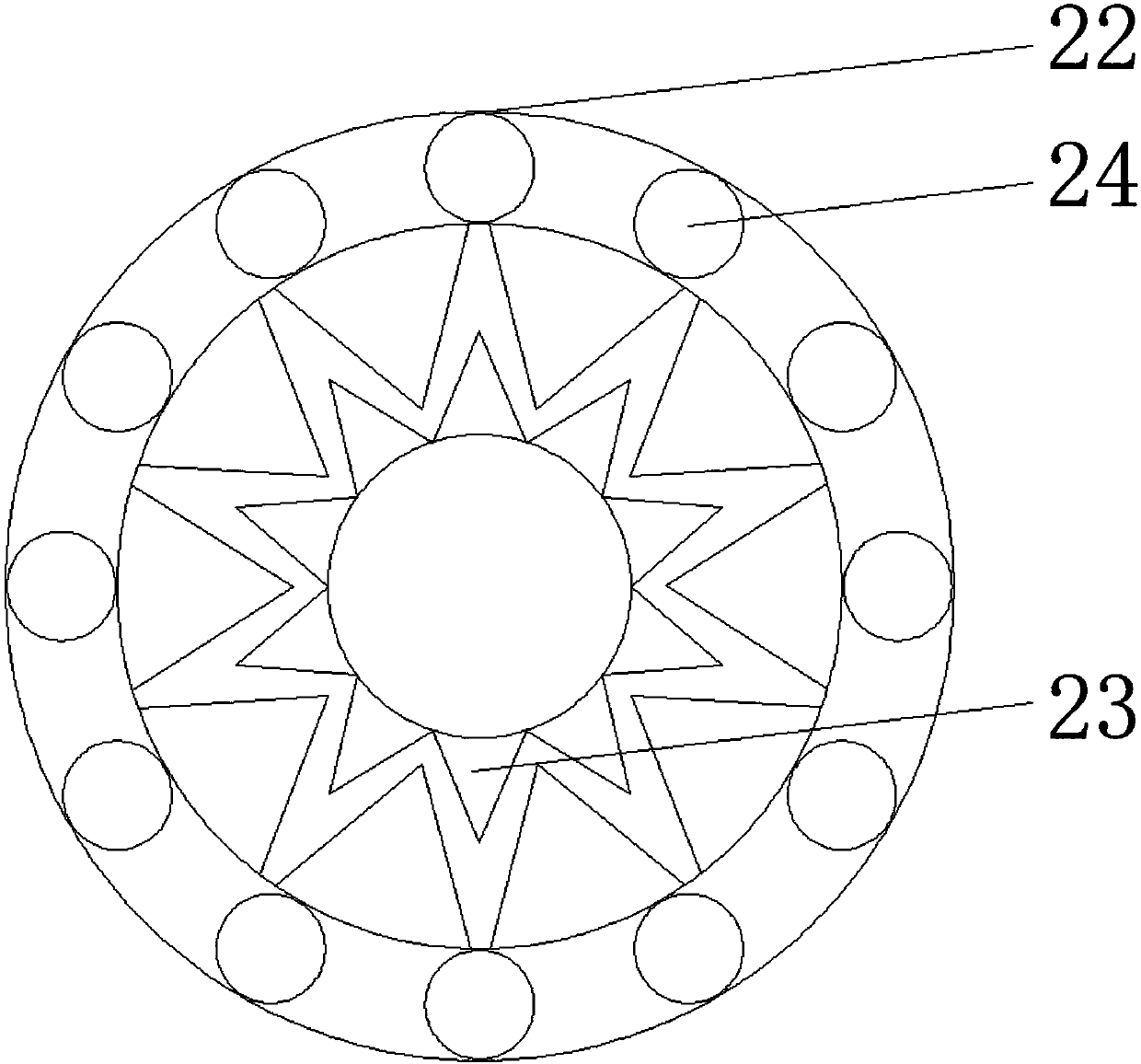 Degerming device for dairy products