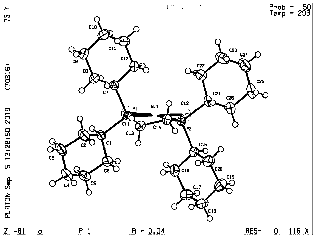 Mononuclear nickel coordination compound, and preparation method and application thereof