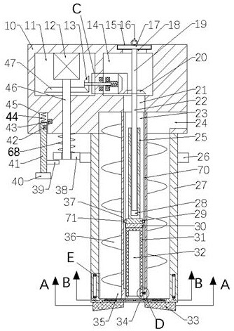 Convenient soil sampling device special for geological exploration