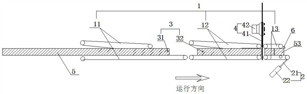 Large-rotary continuous feeding and waste discharging system