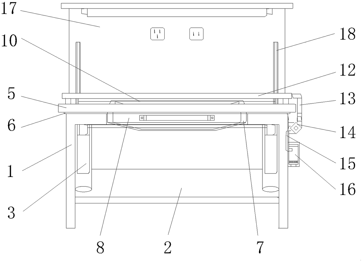 Operation table with waste material collection function and for garment processing