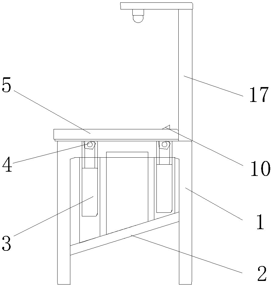 Operation table with waste material collection function and for garment processing