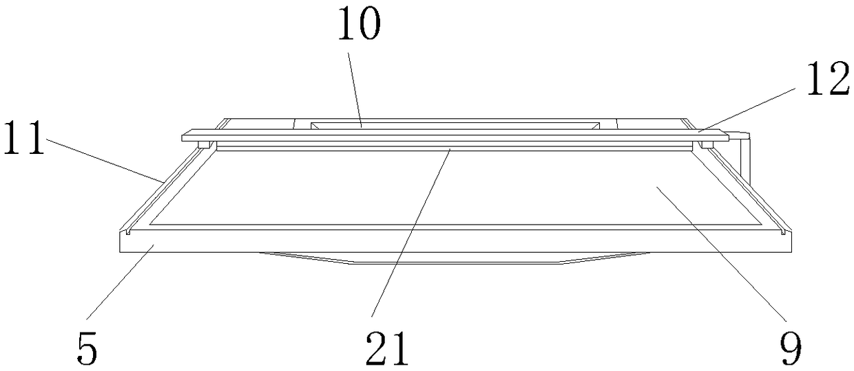 Operation table with waste material collection function and for garment processing