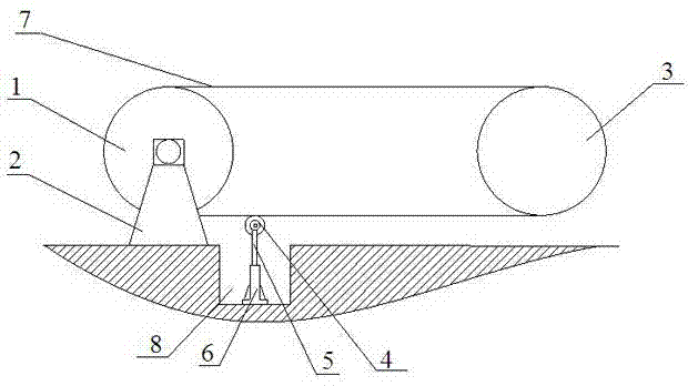 Paper making felt setting machine