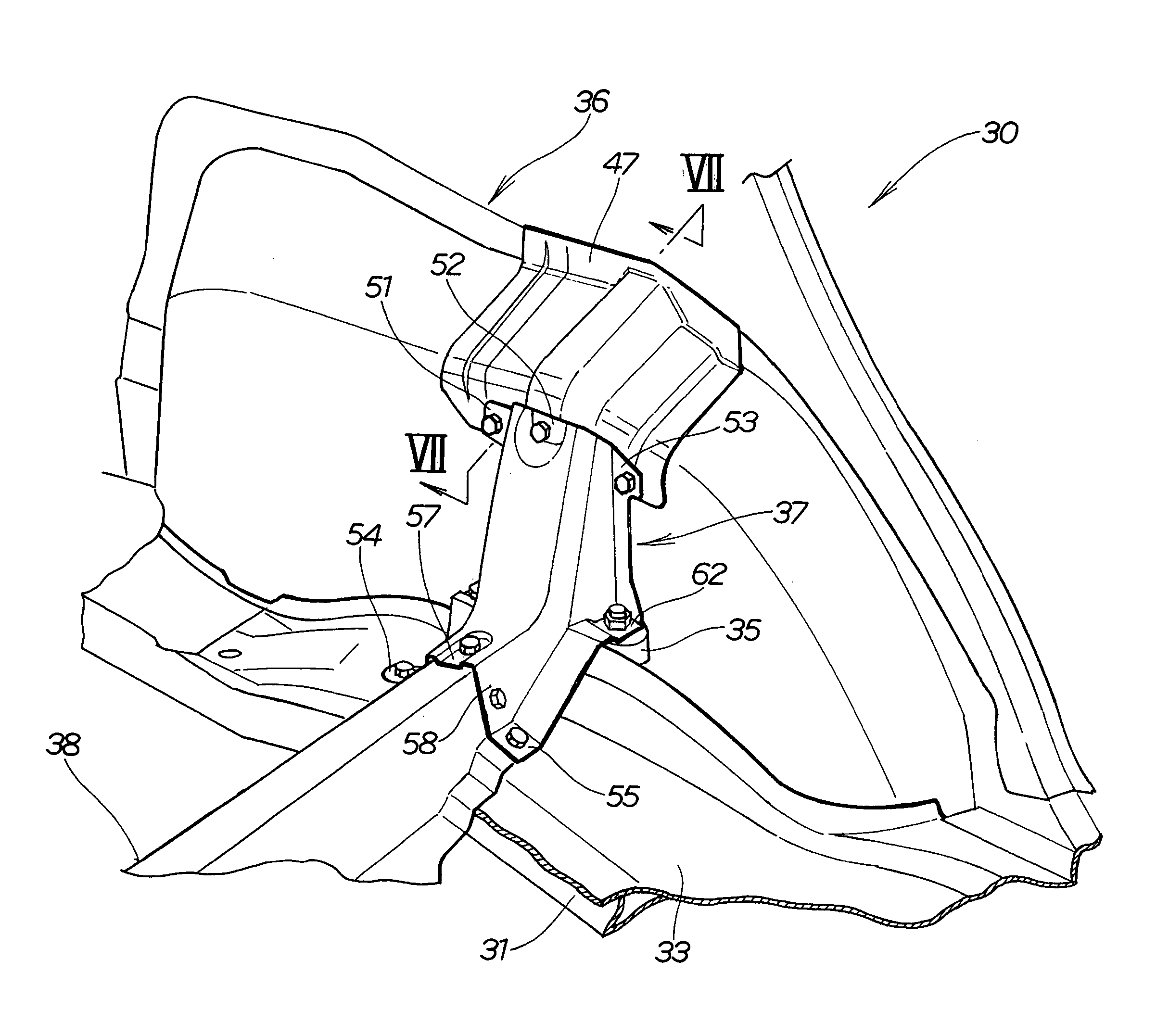 Vehicle rear body structure