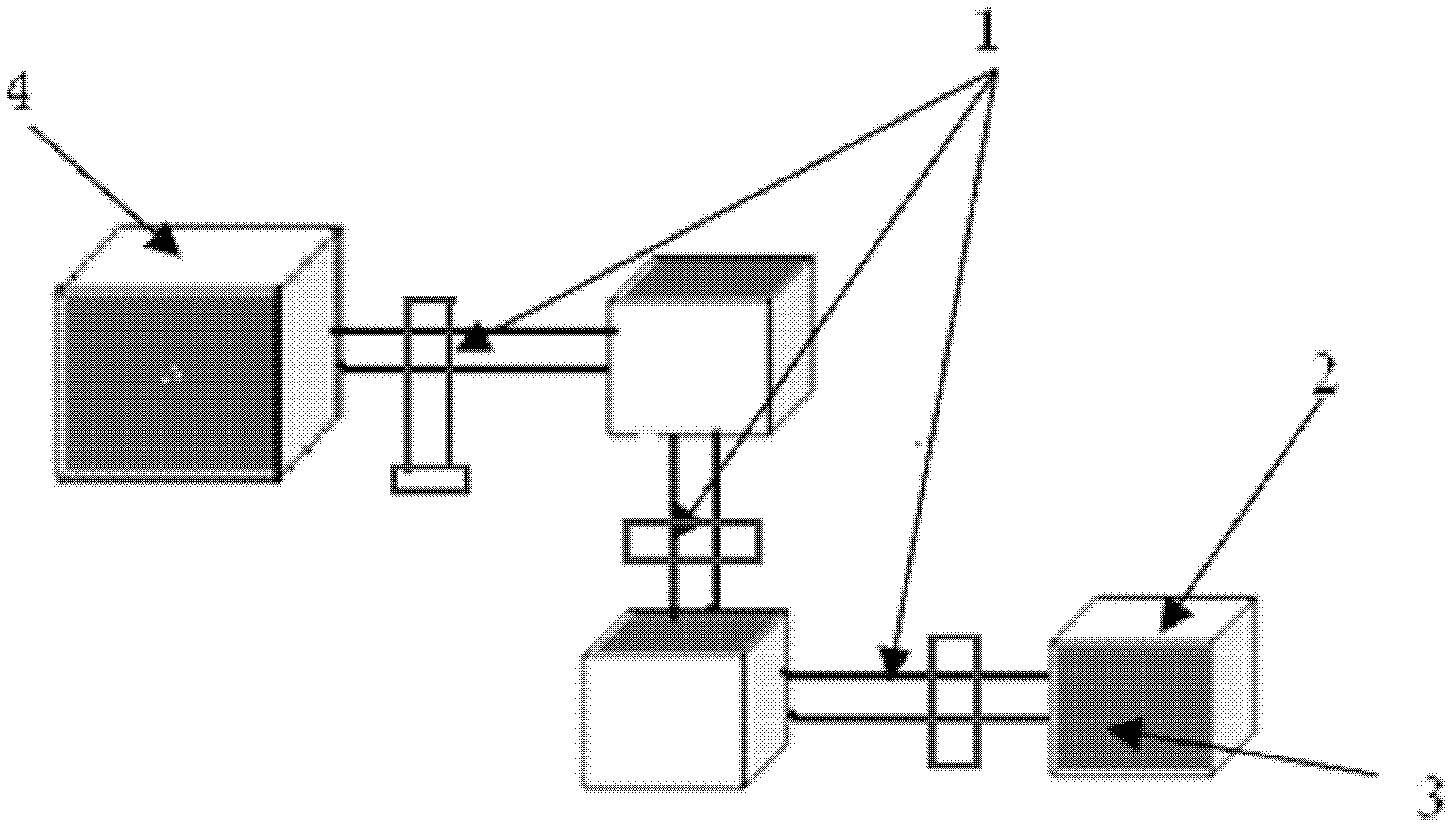 Method for testing ground surface heat of complex space mechanism