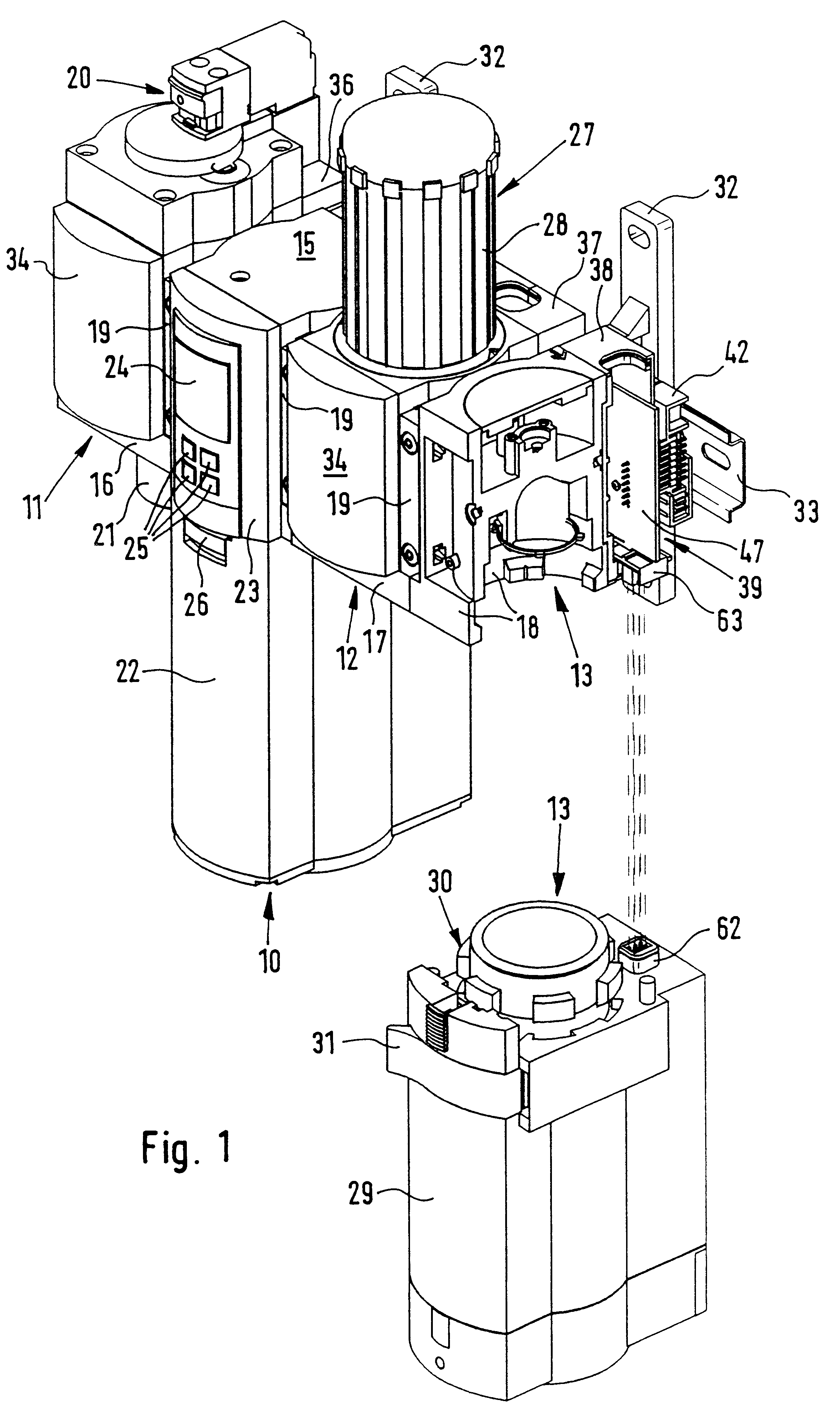 Compressed air servicing unit