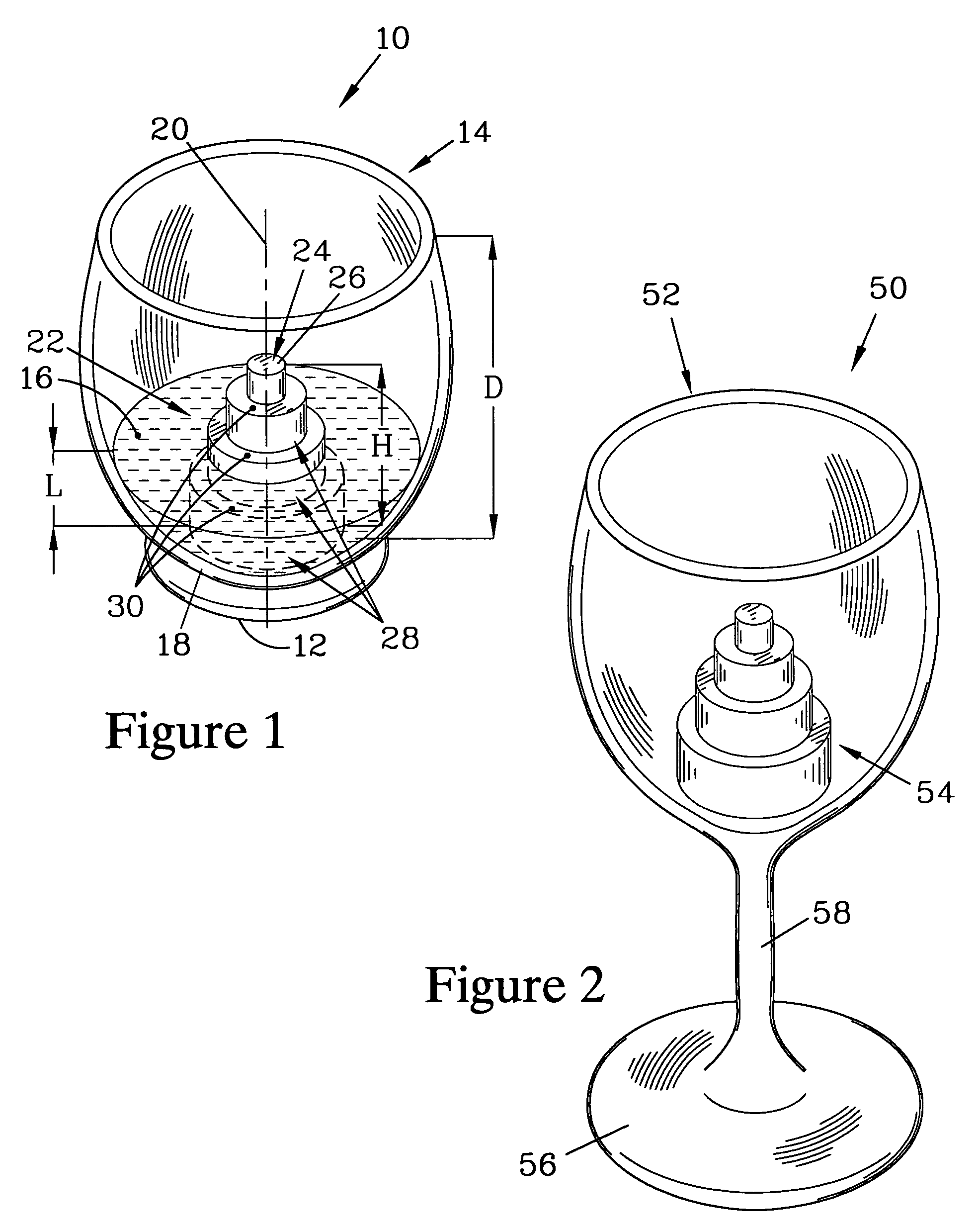 Bouquet enhancing wineglass