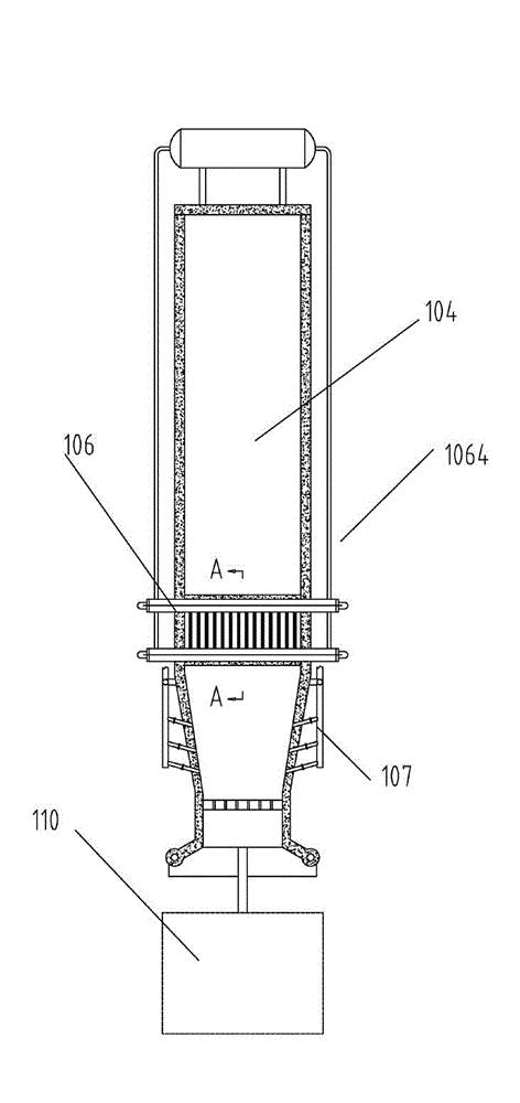 Moving grate drying bed-circulating fluidized bed boiler-compounded incineration equipment