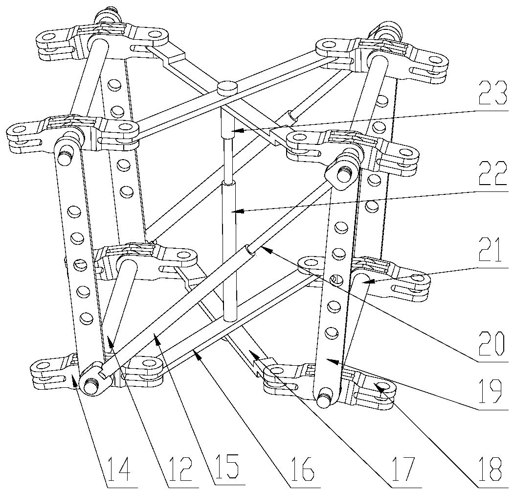 A kind of two-way motion telescopic mechanical arm