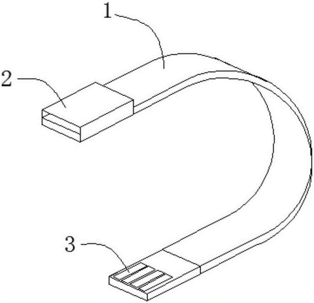 Data line bracelet with emergency light source