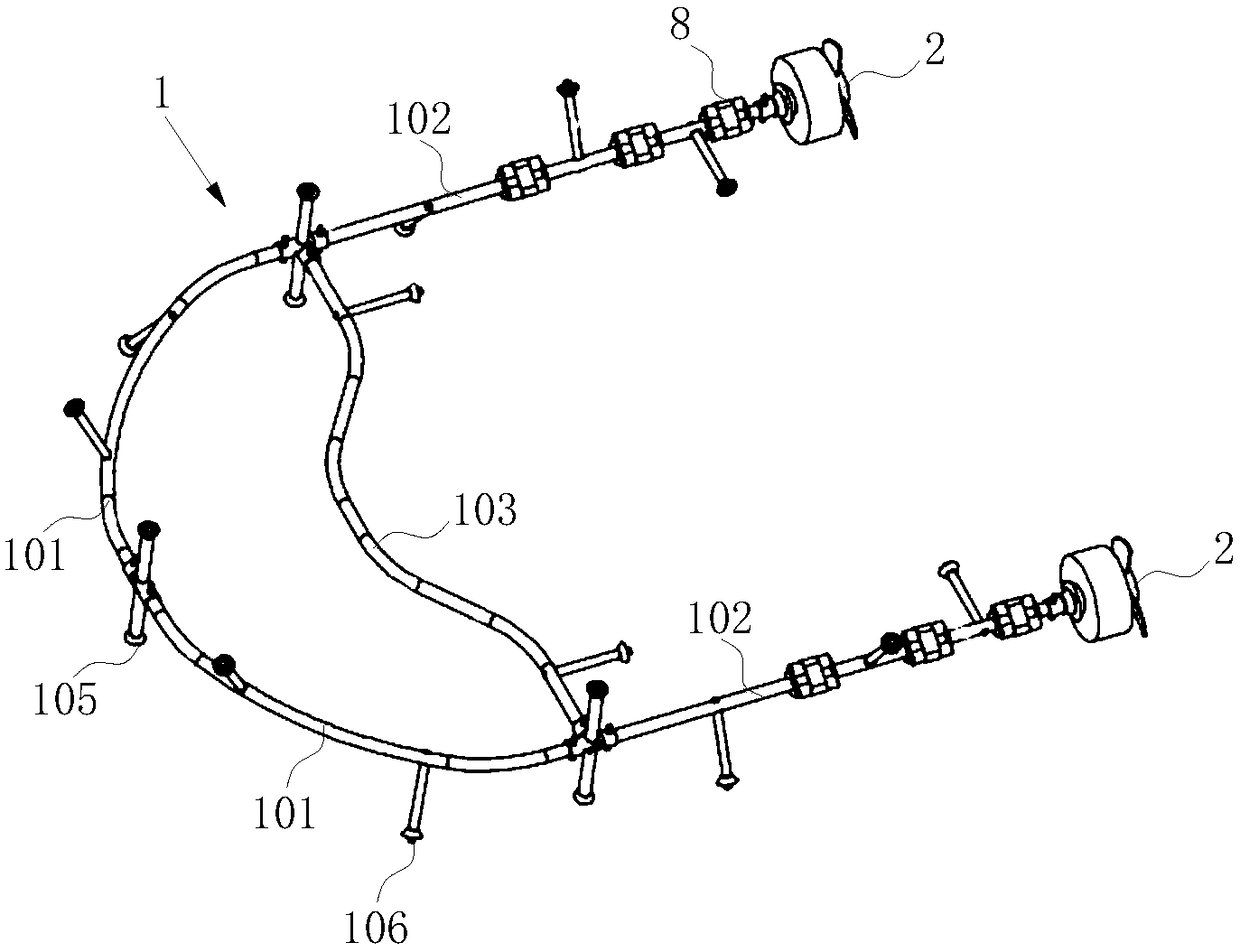 Skeleton-type water life saving device