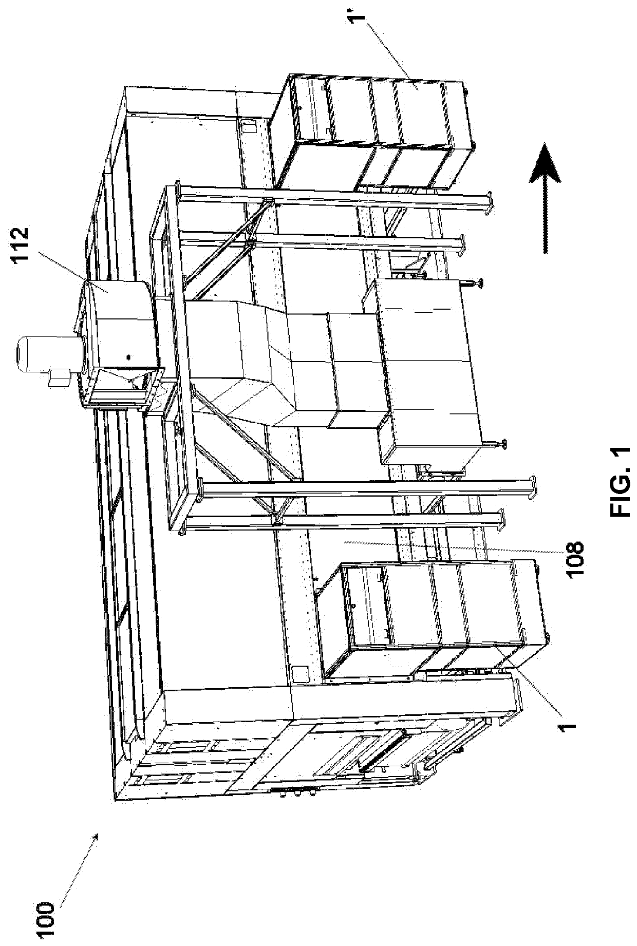 Cleaning station for cleaning the spraying guns in a spray booth, and method