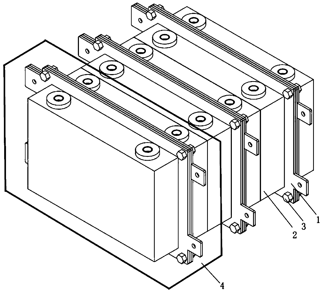 Lithium battery heat dissipation device for new energy automobile battery