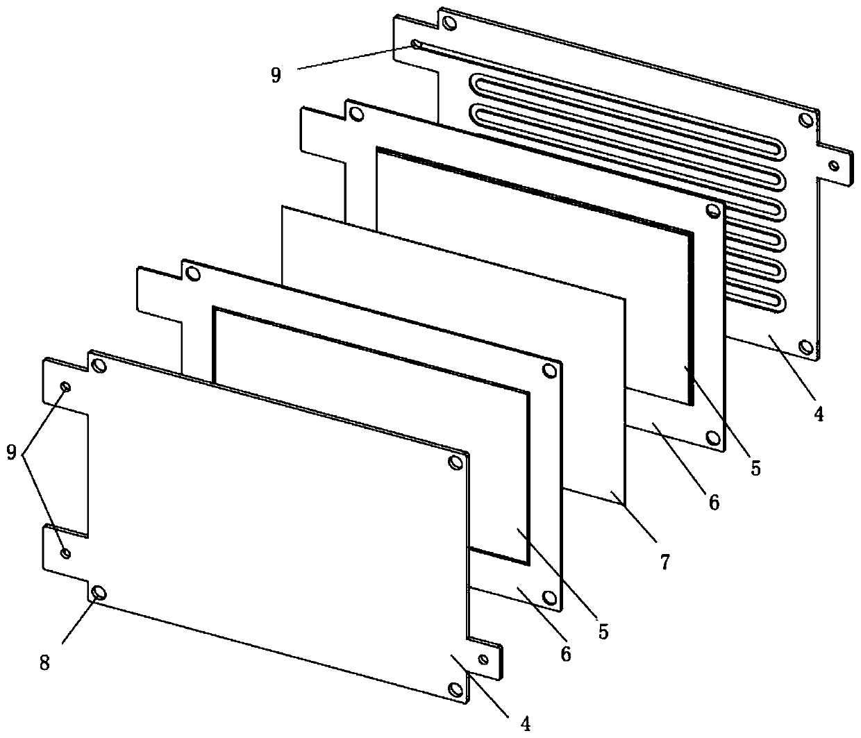 Lithium battery heat dissipation device for new energy automobile battery