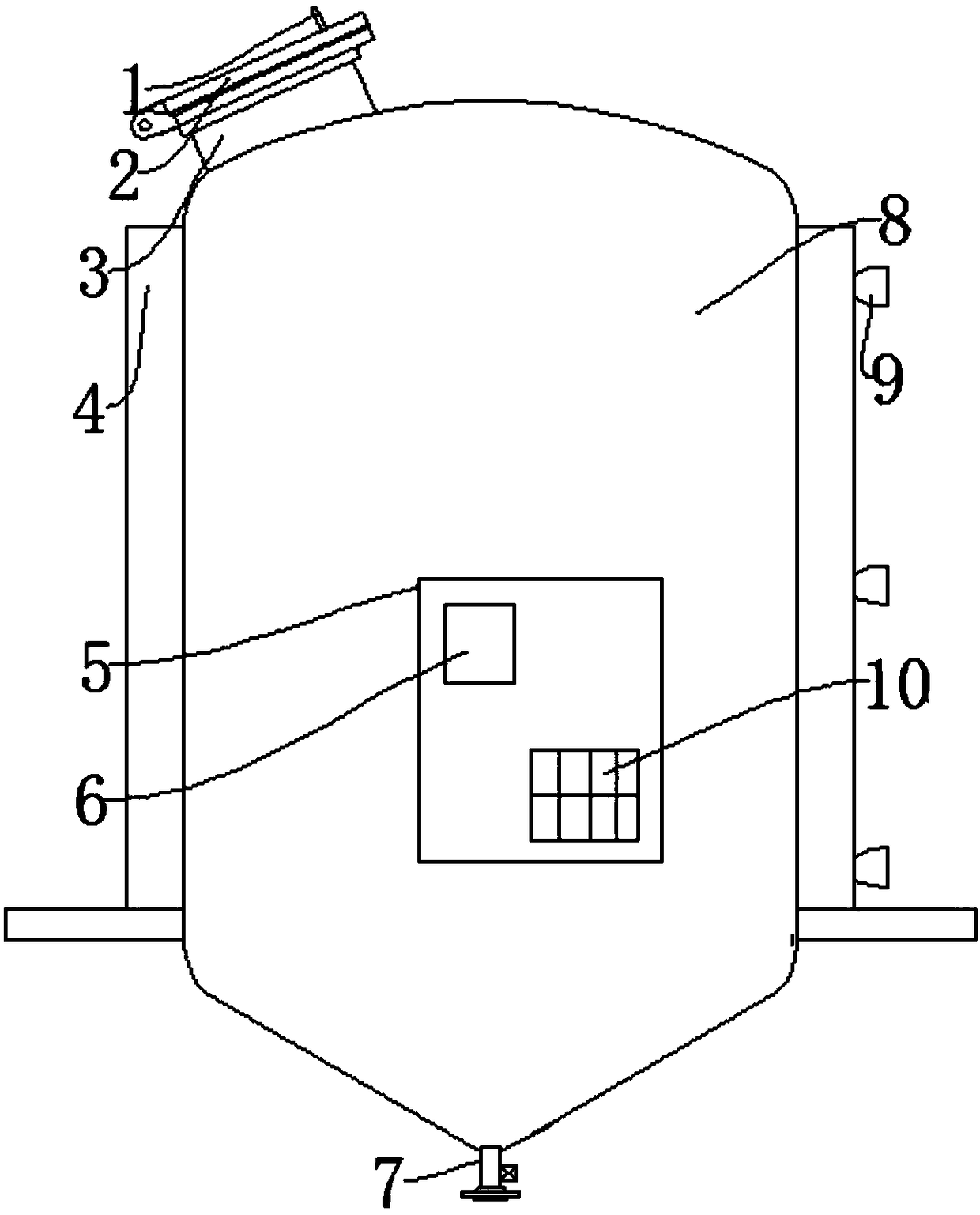 Chemical dosing device and method for sewage treatment system