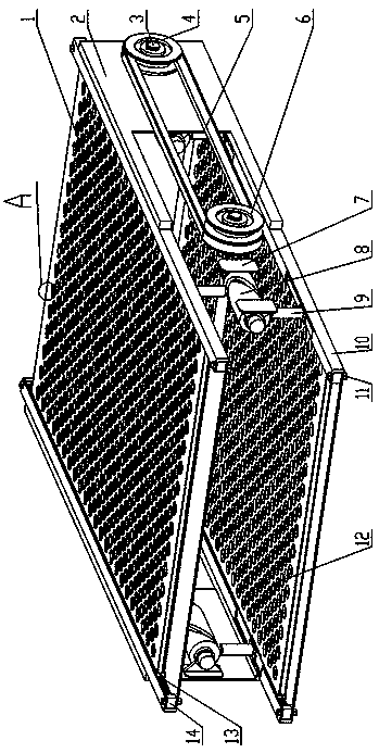 Intermittent interception type grain two-way vibration cleaning device