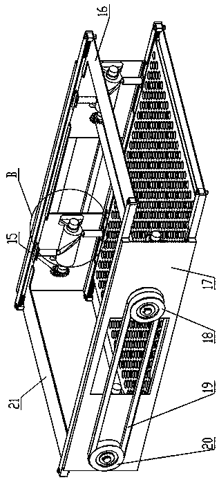 Intermittent interception type grain two-way vibration cleaning device