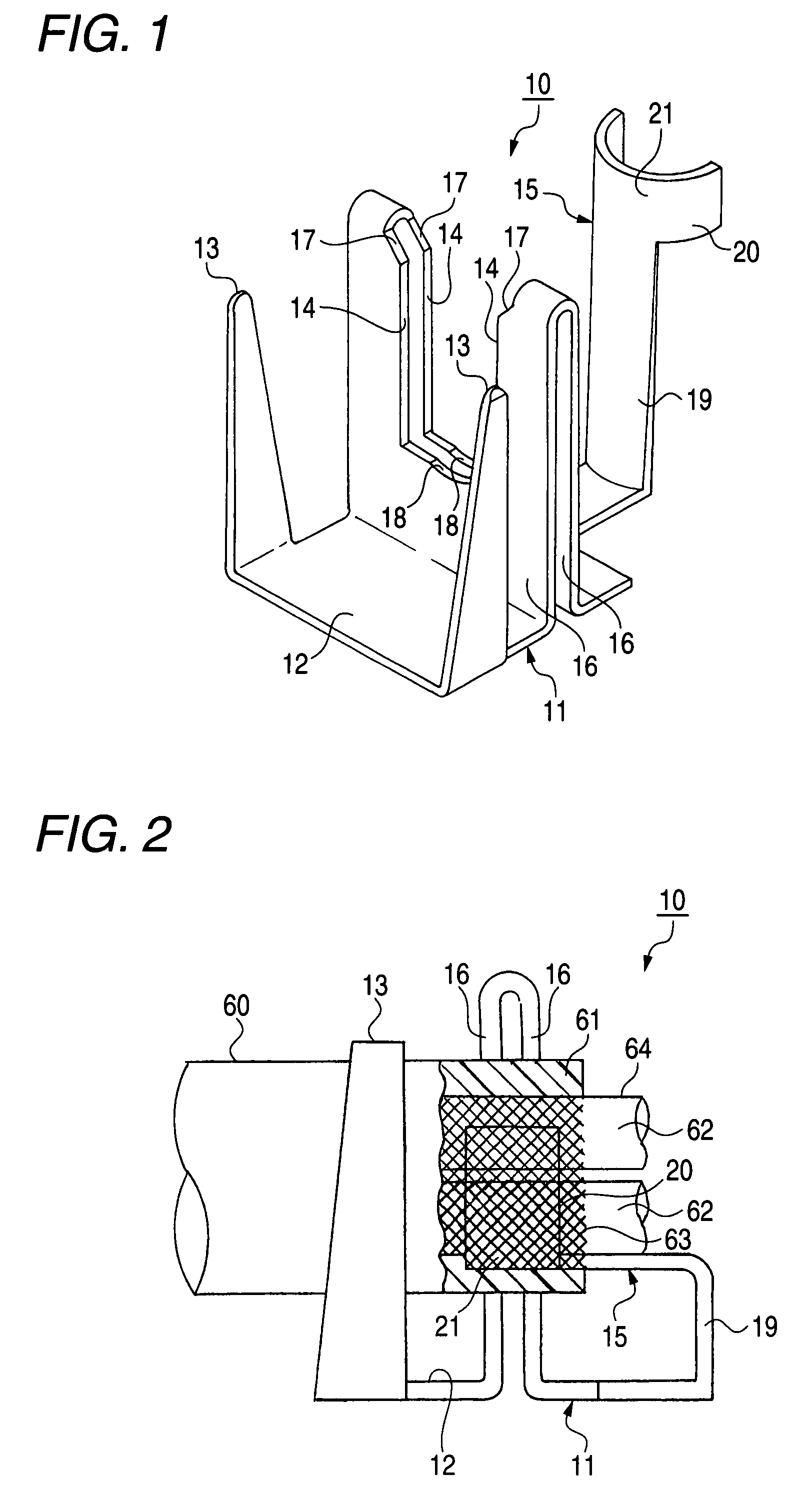 Shielded cable connecting structure