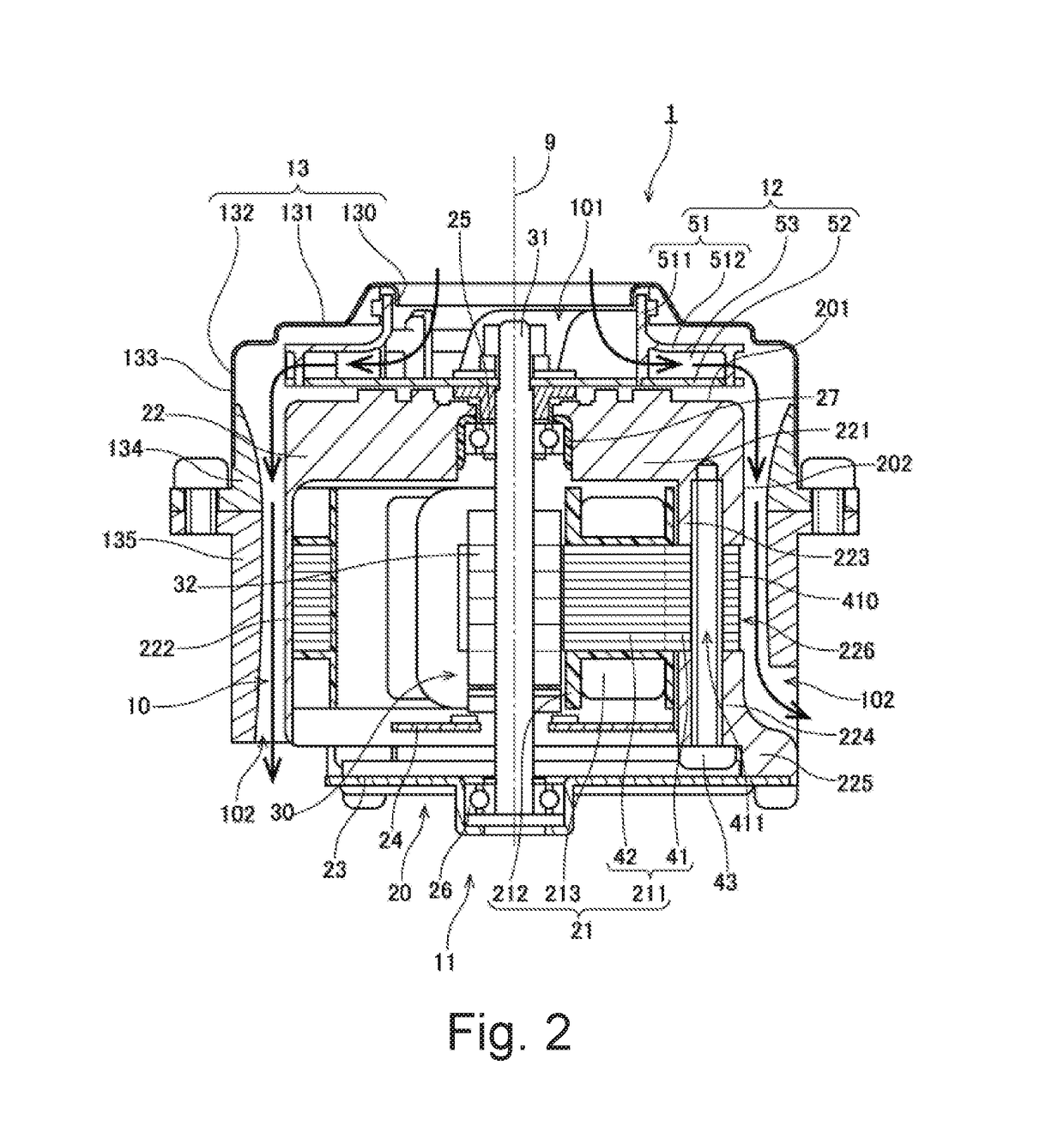 Centrifugal blower and vacuum cleaner