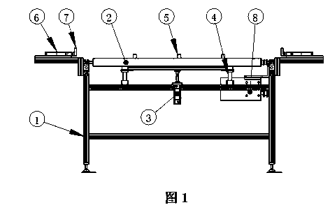 Center positioning system used for roller transmission line