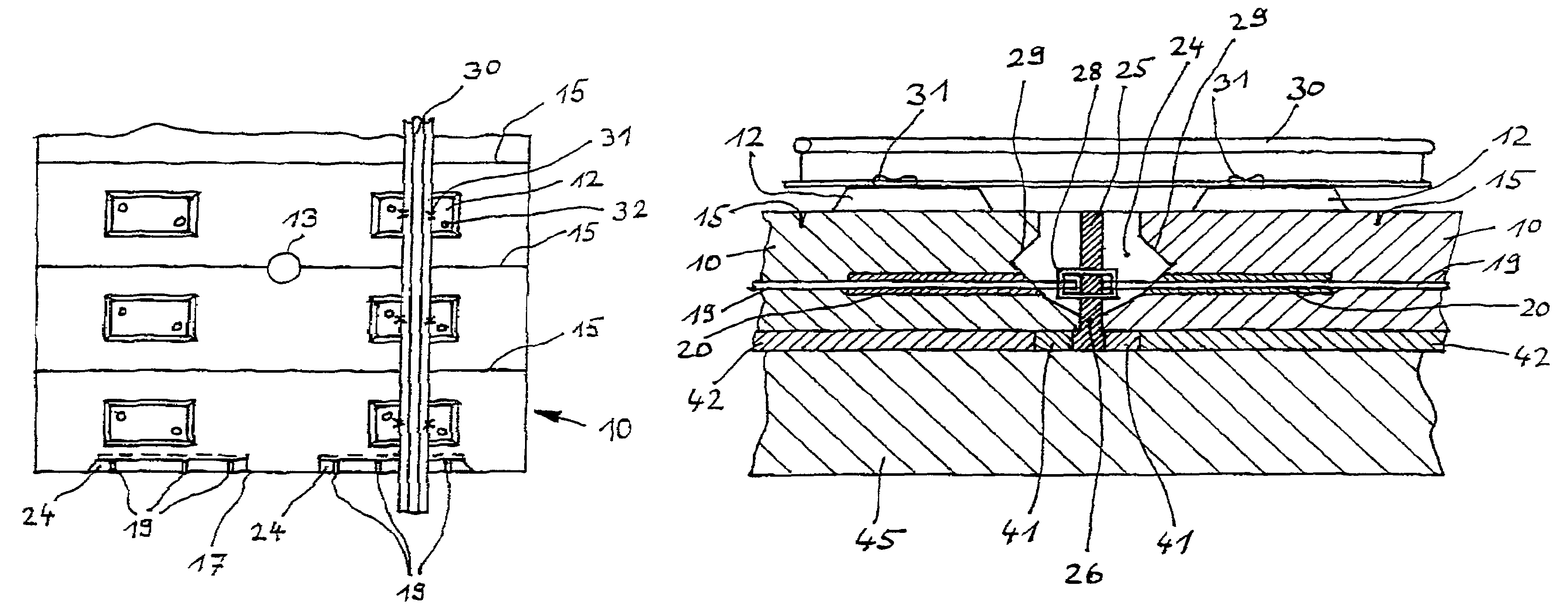 Pre-assembled plate consisting of armoured concrete