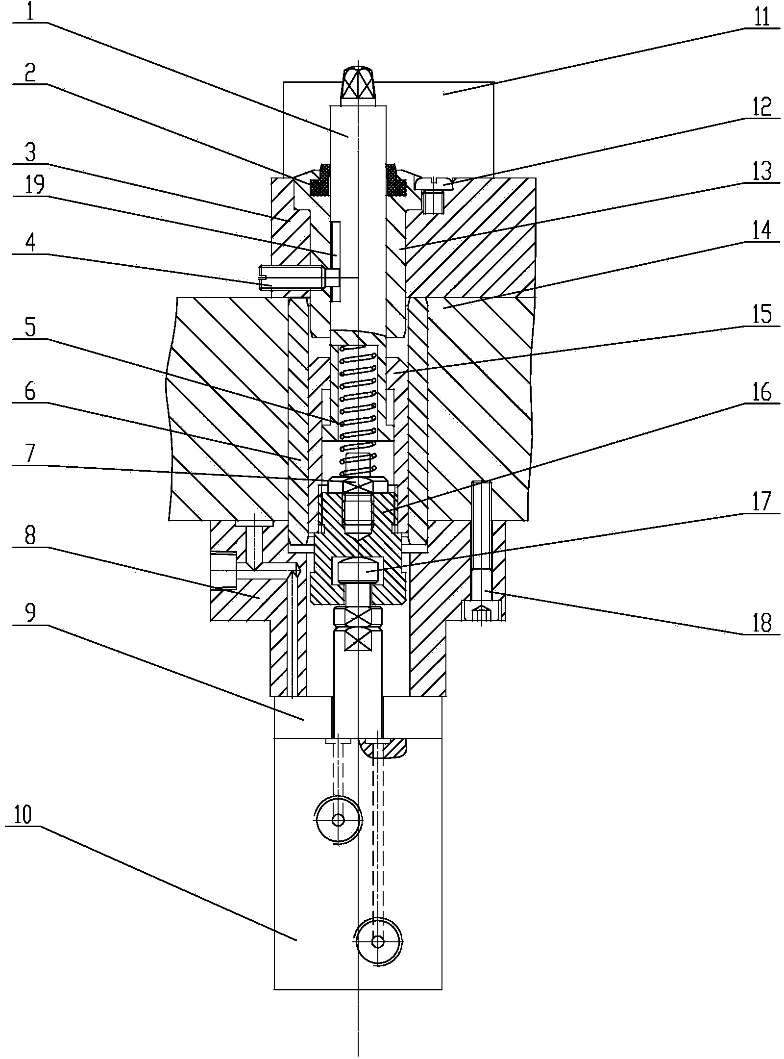 Elastic locating mechanism