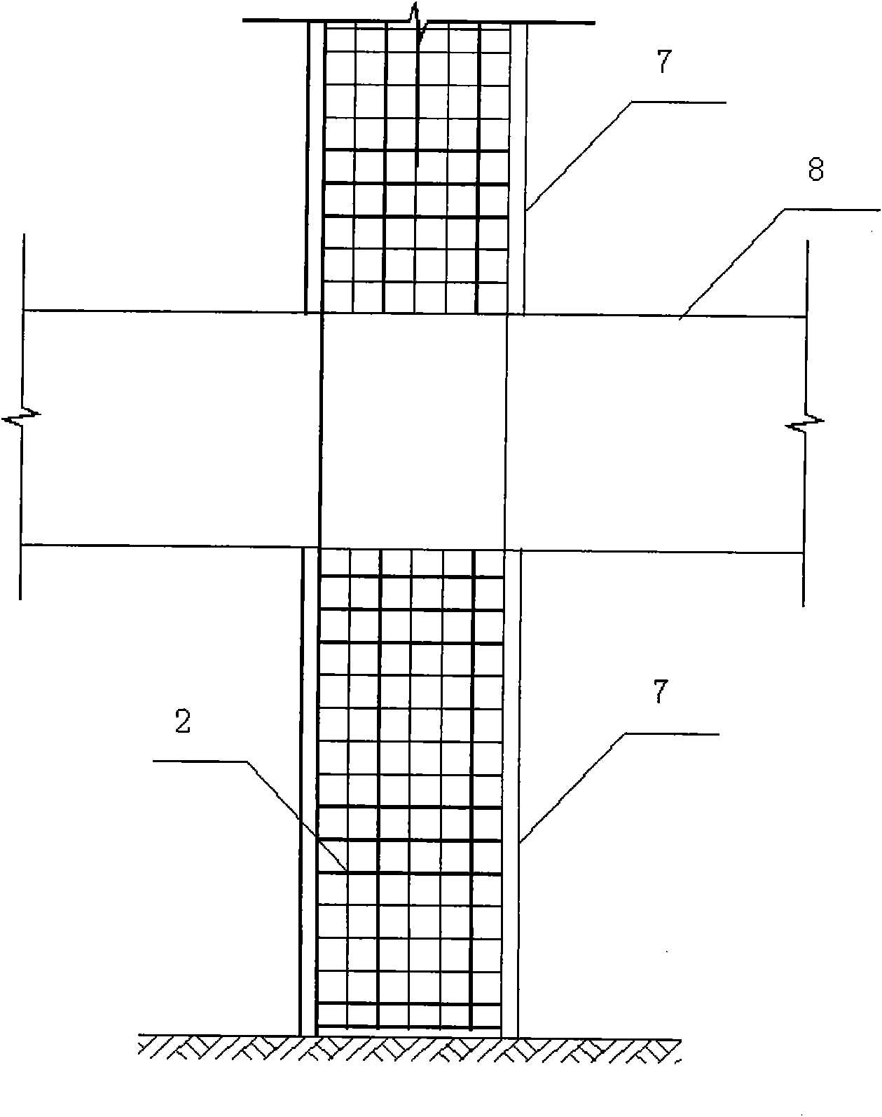 Sleeve reinforced concrete column