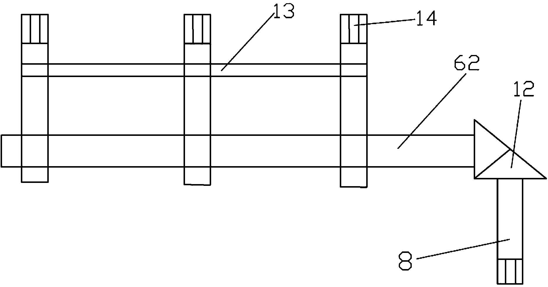 Integrated handcart with phase testing function and bus grounding function for high-voltage switch cabinet