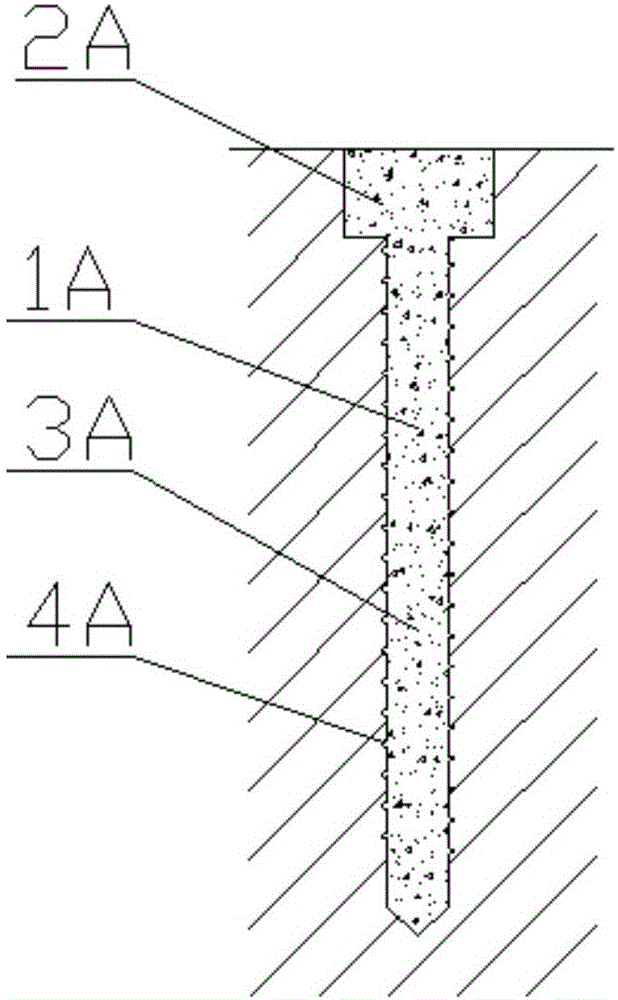 Construction method of T-shaped pile and T-shaped drilling tool for construction of T-shaped cast pile