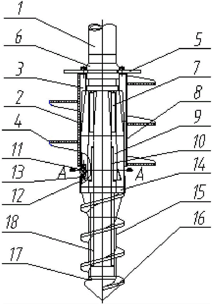 Construction method of T-shaped pile and T-shaped drilling tool for construction of T-shaped cast pile