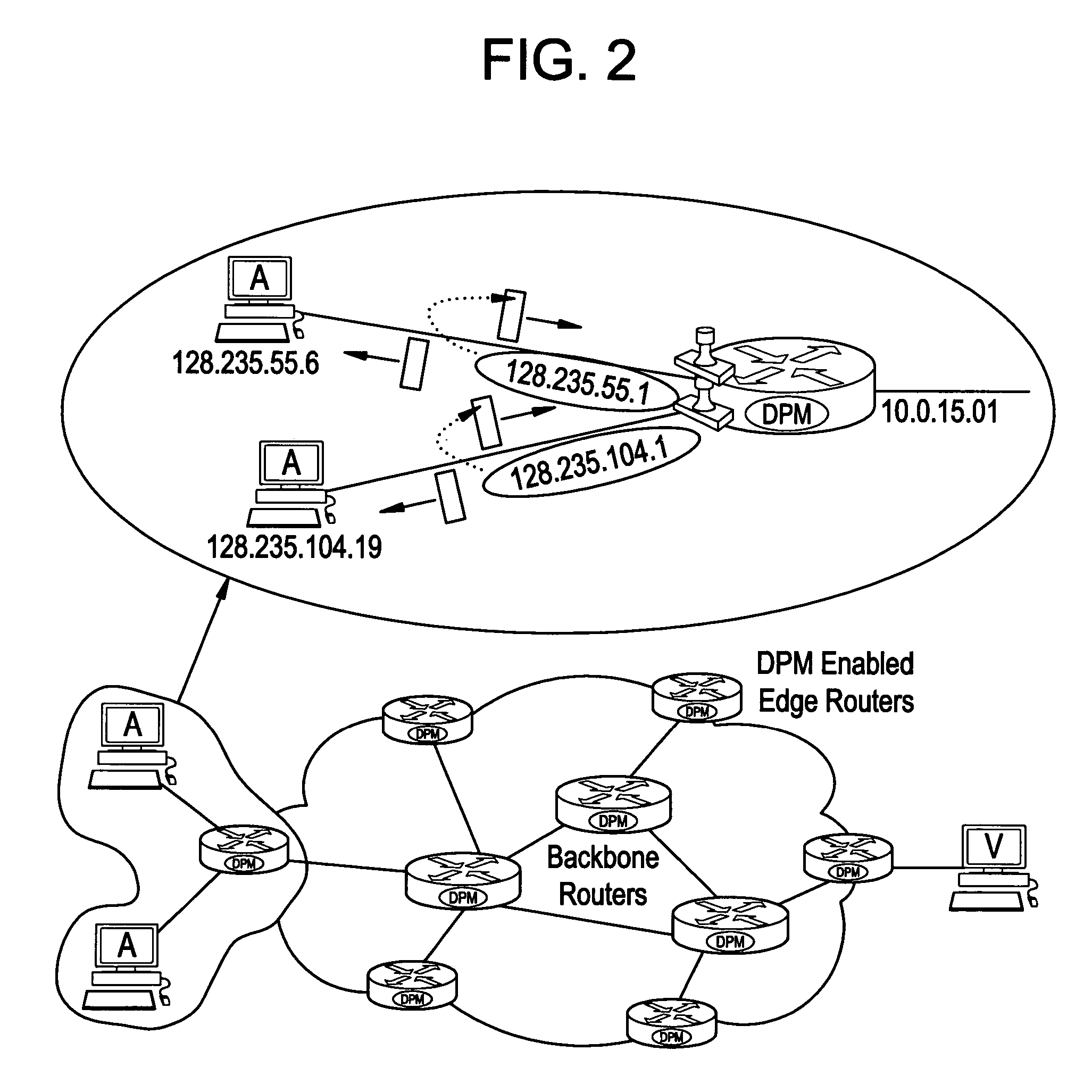 Accomodating fragmentation with deterministic packet marking