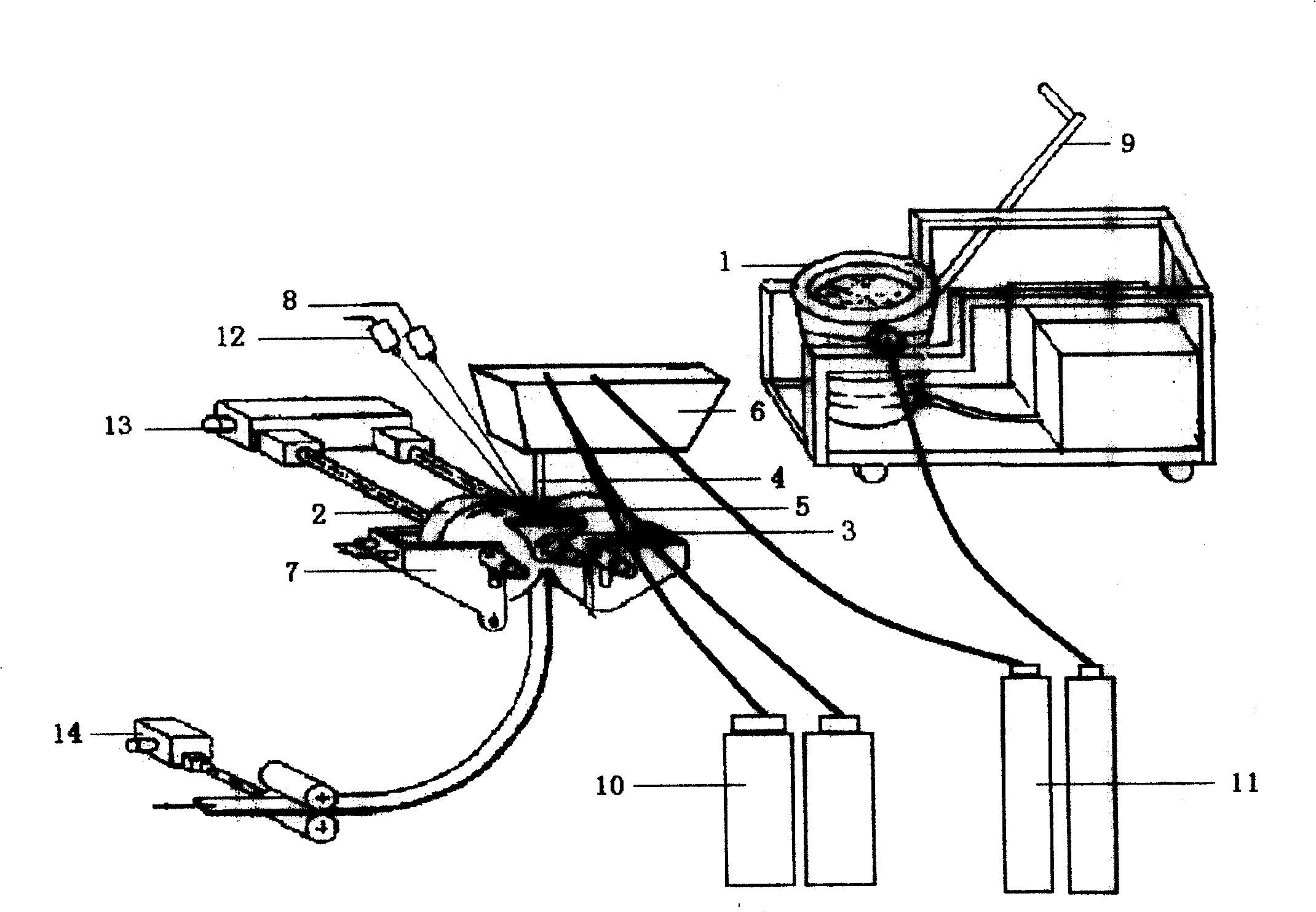 Cast rolling method and equipment of isometric crystal ferrite stainless steel slab band