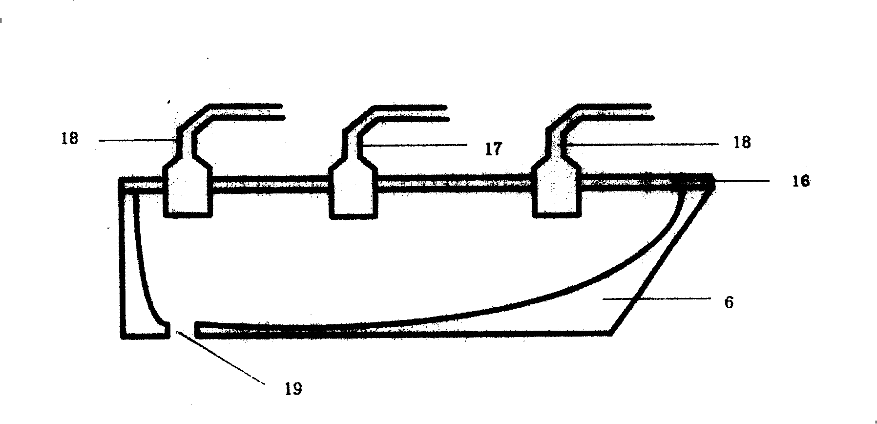 Cast rolling method and equipment of isometric crystal ferrite stainless steel slab band