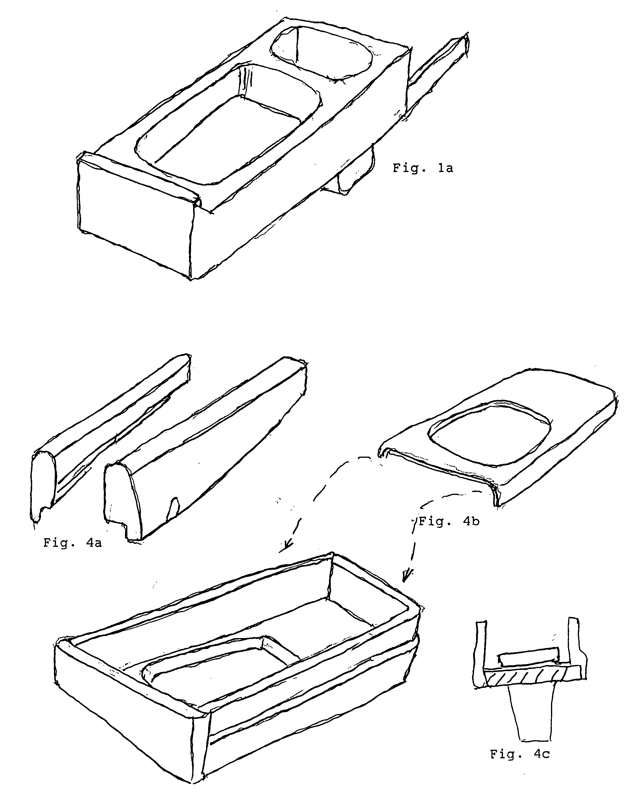 Waste container with hidden slides