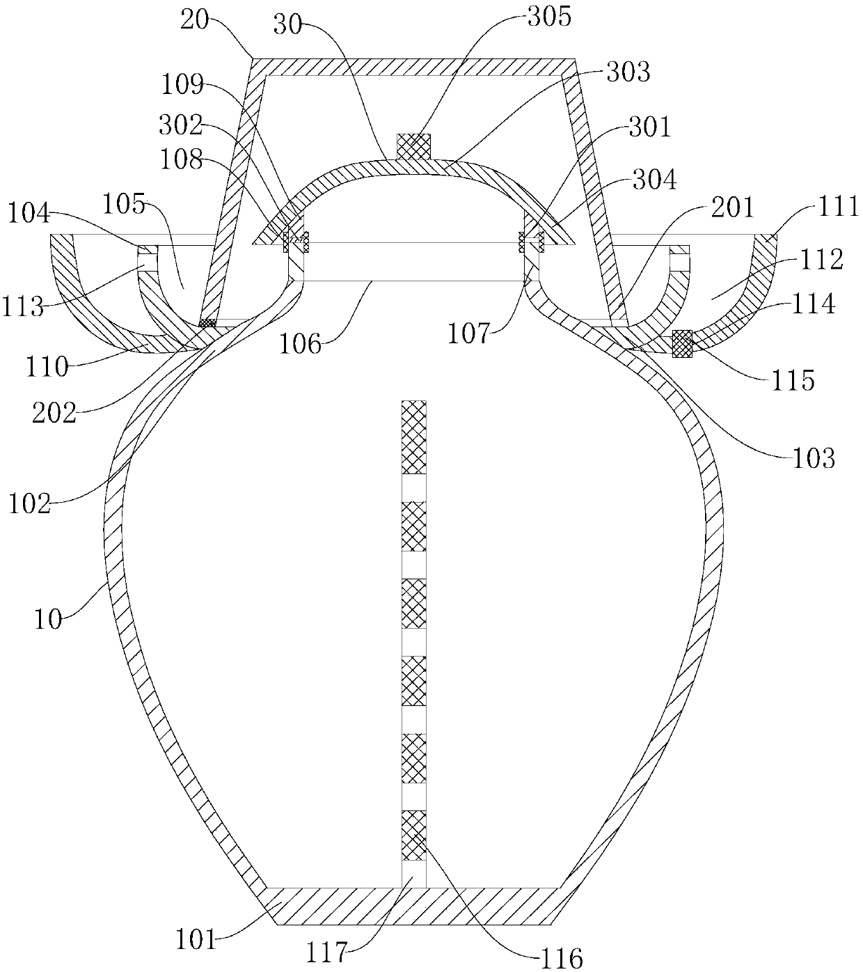 Pickling device for pickles