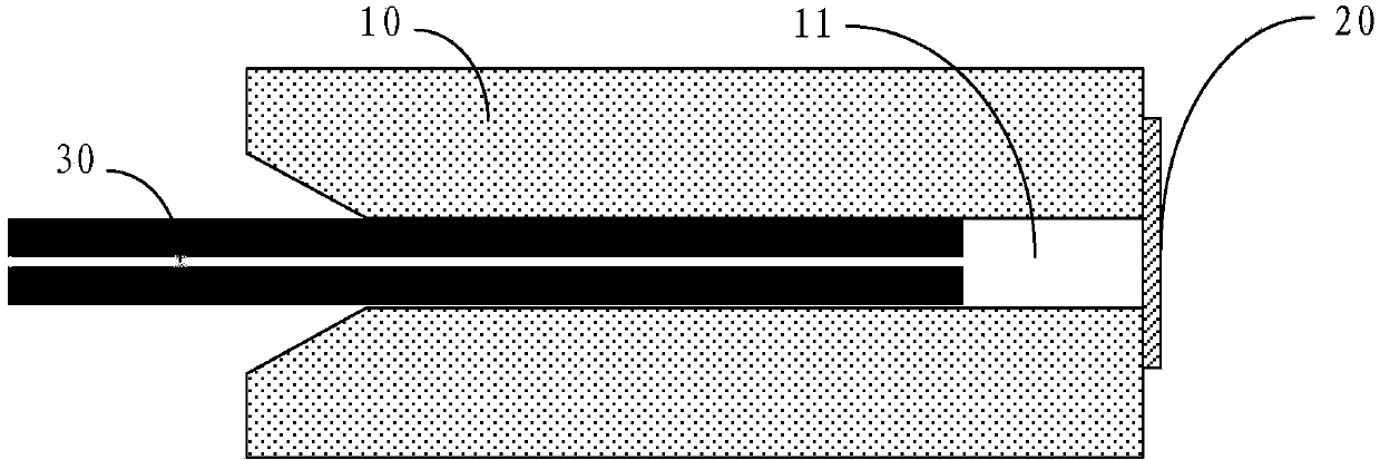 Resonant type Fabry-Perot optical fiber sensor, manufacturing method and air pressure detecting method