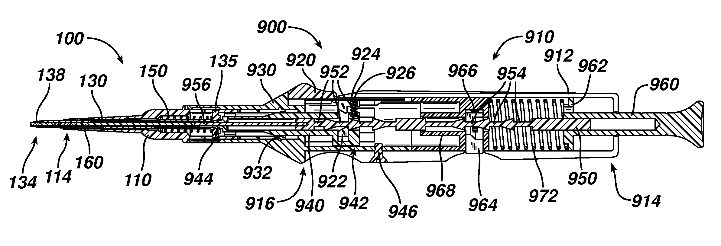 Actuators for device for delivering medicinal implants