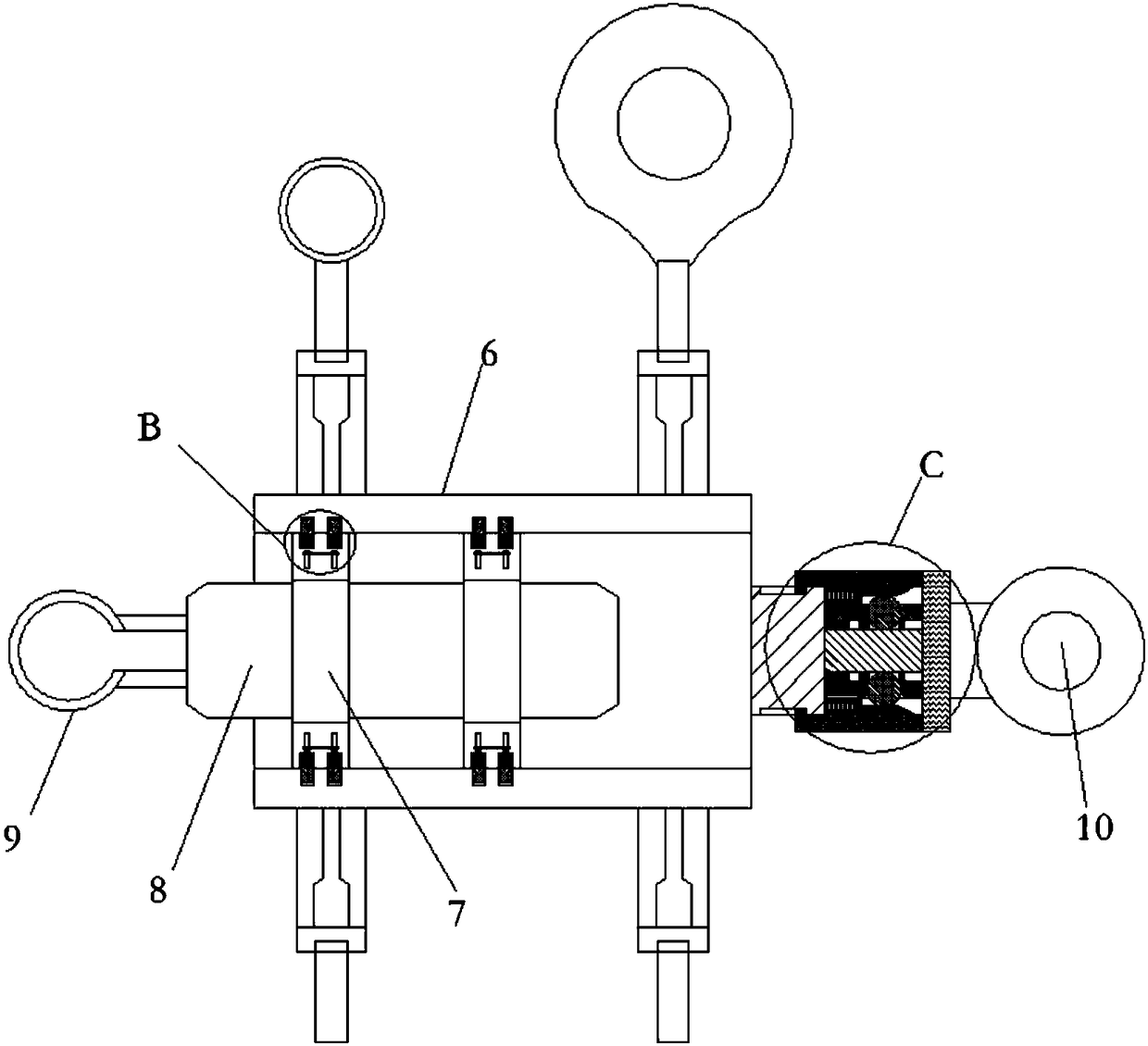 Novel fully automatic clamp spring sleeving device