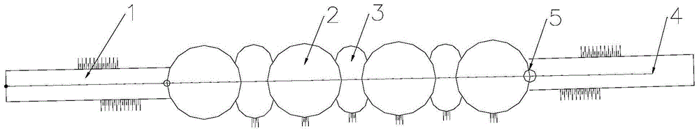 A composite cofferdam structure and its construction method