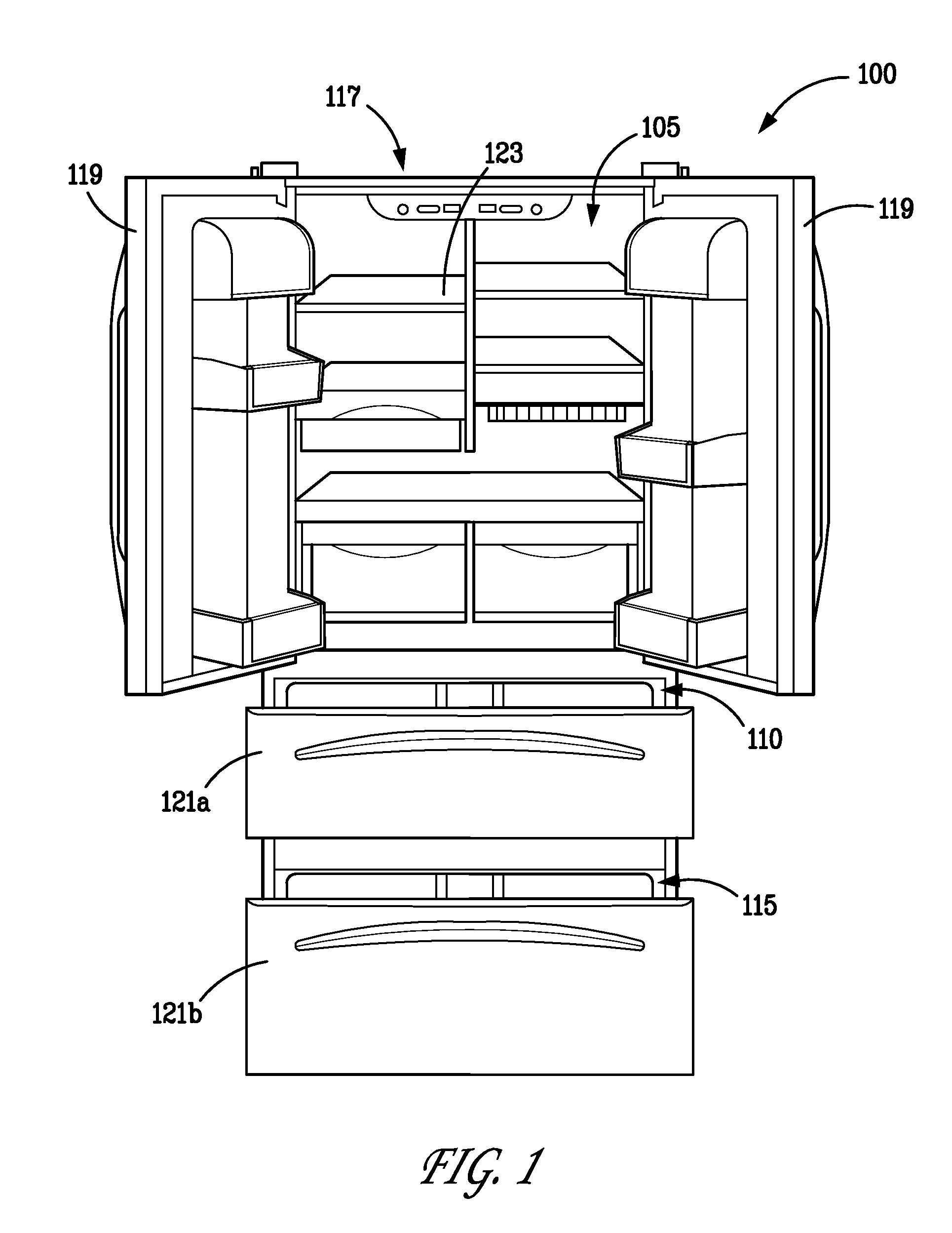 Refrigerator with a convertible compartment